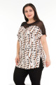 siyah - beyaz renk ve çizgi desenli lady 10675 büyük beden kapri pijama takımı, ub-lady10675-2xl, lady pijama takımı, Lady