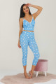 mavi renk ve puantiye desenli 12033 kadın kaprili lady pijama takımı, eli̇t0012033-m, lady pijama takımı, Lady