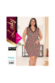 lady pijama battal büyük beden tunik gecelik art 6757 2xl - 3xl - 4xl, lady-6758, lady pijama takımı, Lady