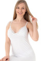 beyaz renk, dantel detaylı ve i̇nce askılı kol jenika 52403 tunik gecelik, eli̇t0052403-m, tunik, Jenika