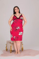 lady 8501 battal büyük beden tunik gecelik -  2xl - 3xl - 4xl bedenler, ladybttltnkgclk8501, lady pijama takımı, Lady