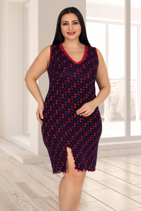 lady 6772 battal büyük beden tunik gecelik - 2xl - 3xl - 4xl beden seçenekli, ladybttltnkgclk6772, lady pijama takımı, Lady