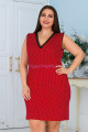 lady 6758 battal büyük beden tunik gecelik - 2xl - 3xl - 4xl beden seçenekli, 8509990001711, lady pijama takımı, Lady