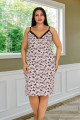 lady 8830 battal büyük beden tunik gecelik -  2xl - 3xl - 4xl bedenler - büyük beden tunik modelleri, ladybttltnkgclk8830, lady pijama takımı, Lady