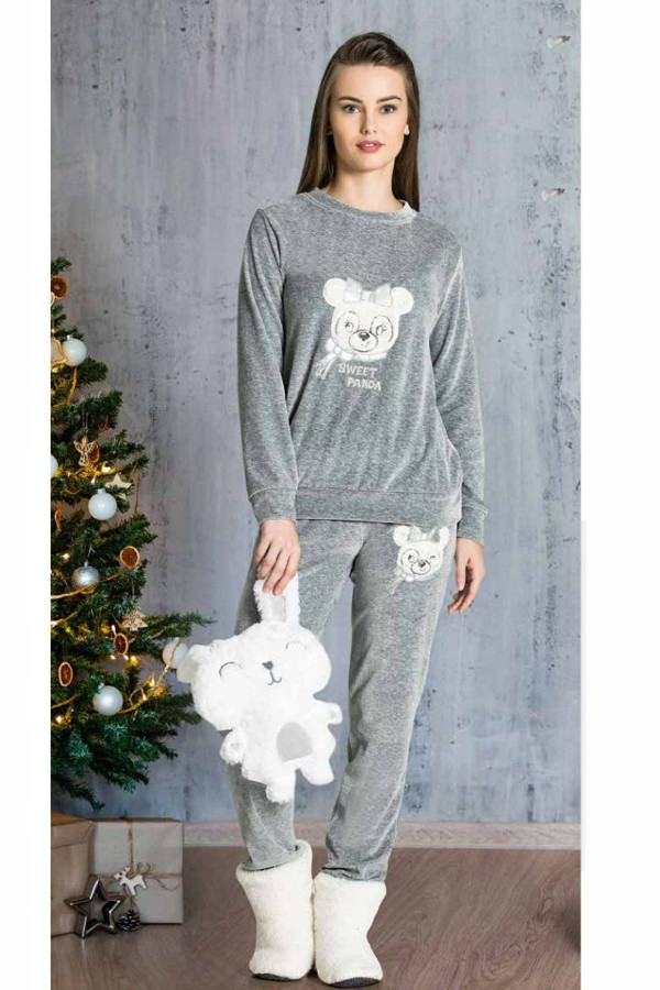 welsoft kışlık 2li pijama takımı dowry 09-866, dowry09-866, bayan pijama takımı, Dowry
