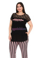 lady 10772 battal boy büyük beden kısa kol pijama takımı, 8509990022983, büyük beden (battal boy) pijama takımları, Lady