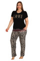 lady 10807 battal boy büyük beden kısa kol pijama takımı, lady--10807-2xl, büyük beden (battal boy) pijama takımları, Lady