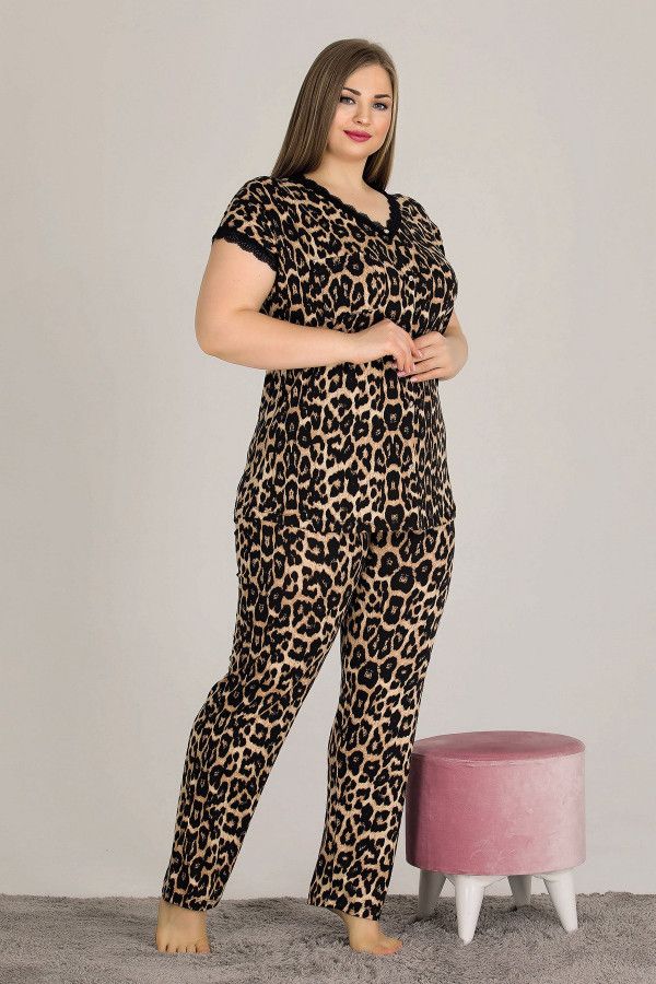 lady 10805 battal boy büyük beden kısa kol pijama takımı, eli̇t-lady10805-2xl, büyük beden (battal boy) pijama takımları, Lady