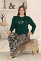 lady 11306 battal boy büyük beden uzun kol penye pijama takımı, ladybttlpjm11306, büyük beden (battal boy) pijama takımları, Lady