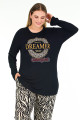 siyah renkli zebra desenli ve uzun kollu lady 11383 kadın büyük beden pijama takımı, battal pijama, lady-11383-2xl, büyük beden (battal boy) pijama takımları, Lady