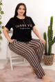 lady 10961 battal boy büyük beden kısa kol pijama takımı, ub-lady10961-2xl, büyük beden (battal boy) pijama takımları, Lady