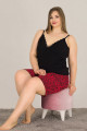 lady 10333 büyük beden battal boy şortlu pijama takımı 2021 sezonu - 2xl - 3xl - 4xl beden seçenekli, ladybttlsrtl10333, lady pijama takımı, Lady