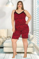 lady 10334 büyük beden battal boy şortlu pijama takımı 2021 sezonu - 2xl - 3xl - 4xl beden seçenekli, ladybttlsrtl10334, lady pijama takımı, Lady