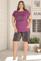lady 10336 büyük beden battal boy şortlu pijama takımı 2021 sezonu - 2xl - 3xl - 4xl beden seçenekli, ladybttlsrtl10336, lady pijama takımı, Lady