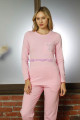 pembe renk teknur 16953 uzun kol modal kumaş kadın pijama takımı, teknur-16953, teknur pijama takımı, Teknur