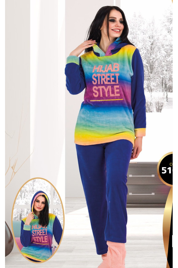 teknur 51016 kapüşonlu welsoft bayan pijama takımı, teknur 51016, bayan pijama takımı, Mdl