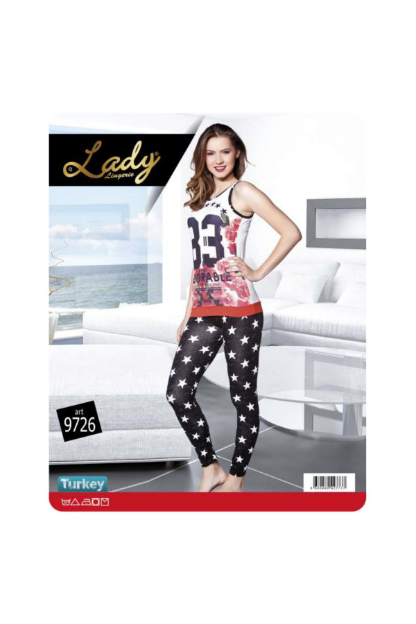 lady 9726 i̇p askılı bayan pijama takımı - art 9726, lady-9726, lady pijama takımı, Lady