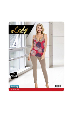 Lady 9728 İp Askılı Bayan Pijama Takımı - Art 9728