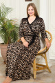 leopar desenli lady 7224 kadın büyük beden elbise, anne gecelik, lady-7224-2xl, lady pijama takımı, Lady