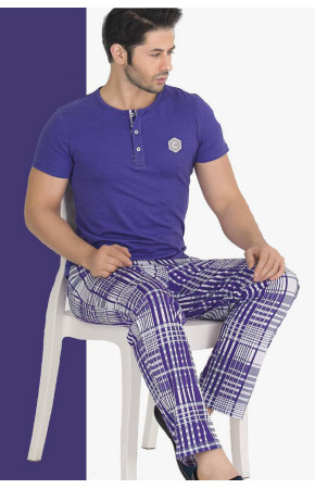 Modal Kumaş Teknur 30610 Mor Renk Pijama Takımı