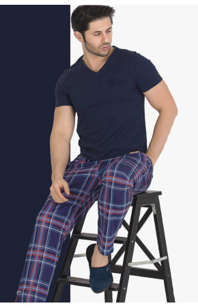 Modal Kumaş Teknur 30805 Lacivert Renk Pijama Takımı