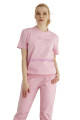 kısa kol teknur 16293 kadın pembe renk spor eşofman takımı, tknr-16293, teknur pijama takımı, Teknur