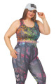 füme renkli ve desenli lady 1503 kadın yüksek bel büyük beden büstiyerli taytlı spor takım, lady-1503, lady pijama takımı, Lady