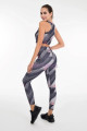 siyah beyaz renk ve desenli lady 3020 kadın büstiyerli taytlı spor takım, lady-3020, lady pijama takımı, Lady
