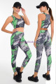 yeşil renkli ve desenli lady 3031 kadın büstiyerli taytlı spor takım, lady-3031, lady pijama takımı, Lady