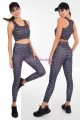 siyah renkli ve desenli lady 3035 kadın büstiyerli taytlı spor takım, lady-3035, lady pijama takımı, Lady
