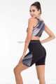 siyah - beyaz renk lady 4000 kadın kısa taytlı büstiyer spor takım, lady-4000, lady pijama takımı, Lady