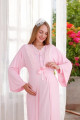 bebe pembe renk dantel detaylı erdeniz 2284 sabahlıklı 2li hamile gecelik takım, 8509990013080, erdeniz pijama takımı, Erdeniz