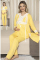 sabahlıklı lohusa pijama takımı jenika 47077 - jenika lohusa giyim 3lü sabahlıklı hamile pijaması, jenika47077, lohusa pijama takımları, Jenika