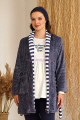 lacivert renk baha 4419 uzun kol 3lü ve wellsoft sabahlıklı hamile pijama takım set, baha-lacivert-4419, lohusa pijama takımları, Baha