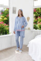 mavi renk dantel detaylı derin patlı, erdeniz 3427 kışlık sabahlıklı 3lü lohusa pijama takımı, 8509990002930, lohusa pijama takımları, Erdeniz