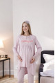 pudra renk dantel detaylı derin patlı, erdeniz 3427 kışlık sabahlıklı 3lü lohusa pijama takımı, 8509990002817, lohusa pijama takımları, Erdeniz