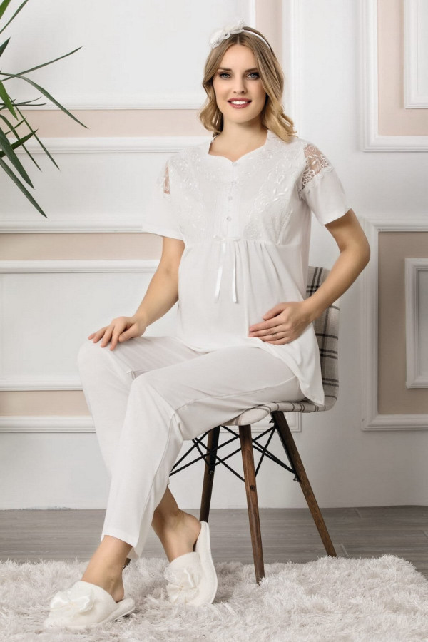 erdeniz 1100 lohusa pijama takımı - 2 set hamile pijaması, erdeniz1100, lohusa pijama takımları, Erdeniz
