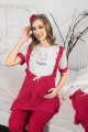 erdeniz 3317 lohusa pijama takımı - 3lü ve sabahlıklı hamile pijaması, erdeniz3317, lohusa pijama takımları, Erdeniz