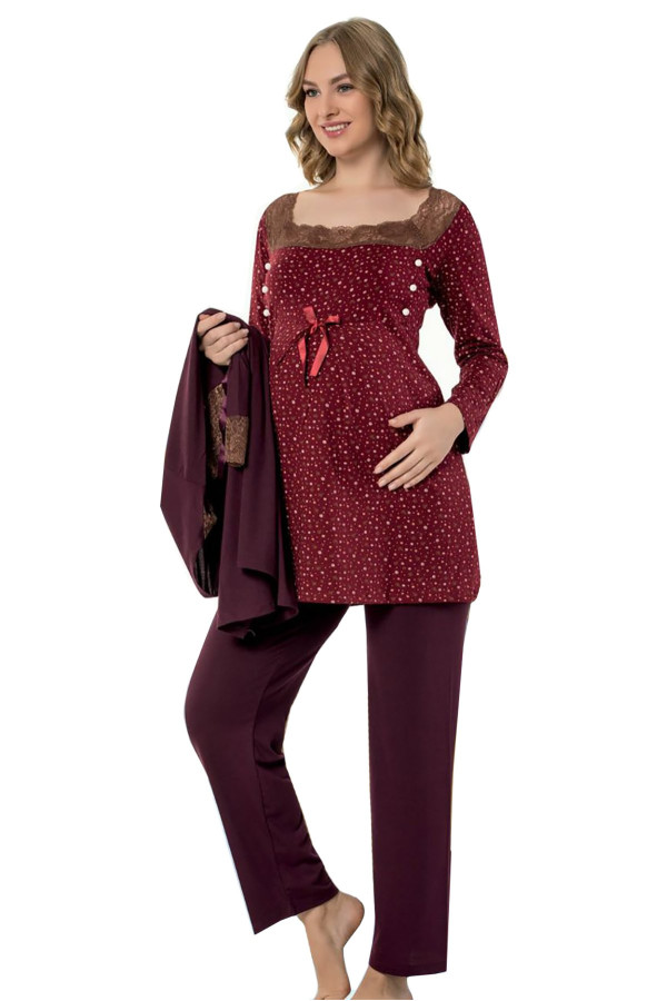 sabahlıklı lohusa pijama takımı jenika 36210 hamile pijaması, jenika-36210, lohusa pijama takımları, Jenika