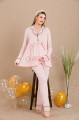 pudra renk derin patlı, lady 3301 sabahlıklı 3lü lohusa hamile pijama takımı, 8509990029463, lohusa pijama takımları, Lady