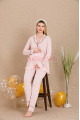 pudra renk derin patlı, lady 3301 sabahlıklı 3lü lohusa hamile pijama takımı, 8509990029463, lohusa pijama takımları, Lady