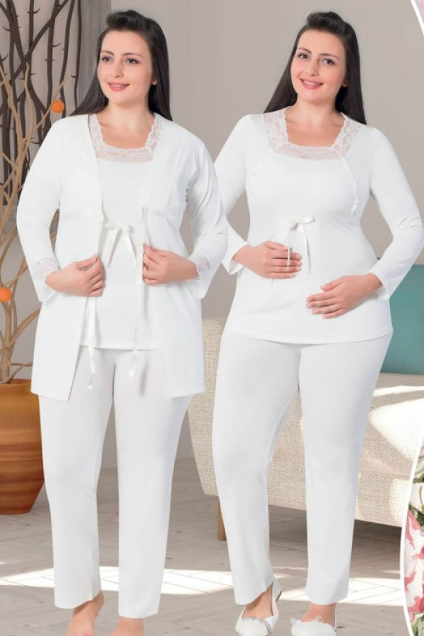 jenika 27137 büyük beden lohusa pijama takımı, jnk-29818, lohusa pijama takımları, Jenika