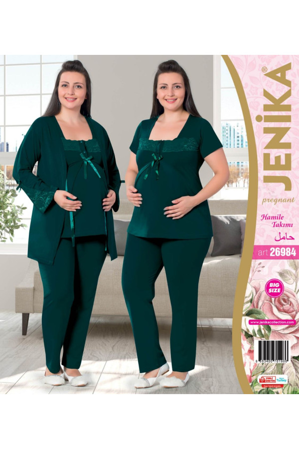 jenika 26982 büyük beden lohusa pijama takımı, jnk-26984, lohusa pijama takımları, Jenika