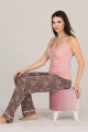 lady 20008 kadın 3 parça ve düğmeli kısa kol pijama takımı, lady20008, lady pijama takımı, Lady