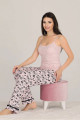 lady 20013 kadın 3 parça ve düğmeli kısa kol pijama takımı, lady20013, lady pijama takımı, Lady
