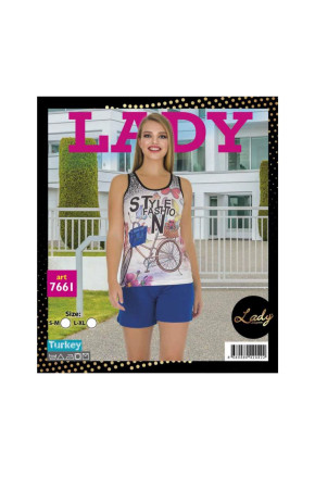 Lady İç Giyim 7661 Şortlu Pijama Takımı - Art 7661