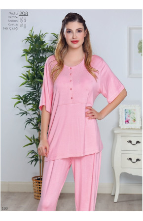 Tuba 208 Pijama Takımı XL- 4XL Bedenler