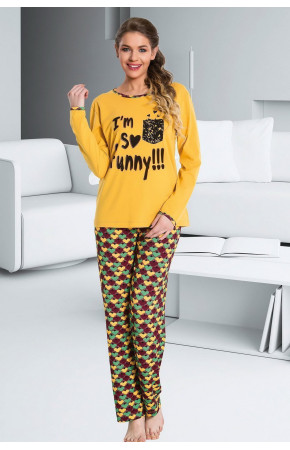 Lady 9239 Kadın Uzun Kollu Penye Pijama Takımı