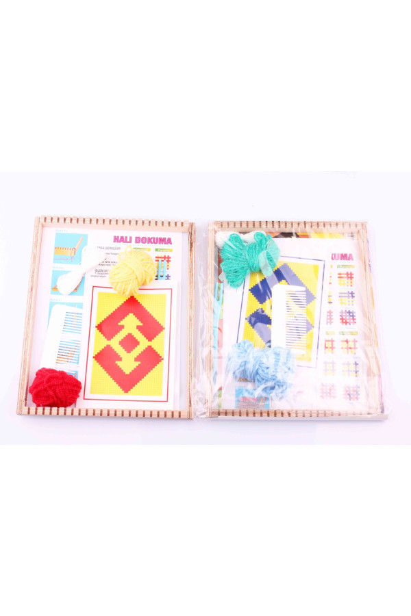ahşap halı dokuma 2 li paket, ahd-0001, i̇ş eğitimi malzemeleri, Quilling Seti