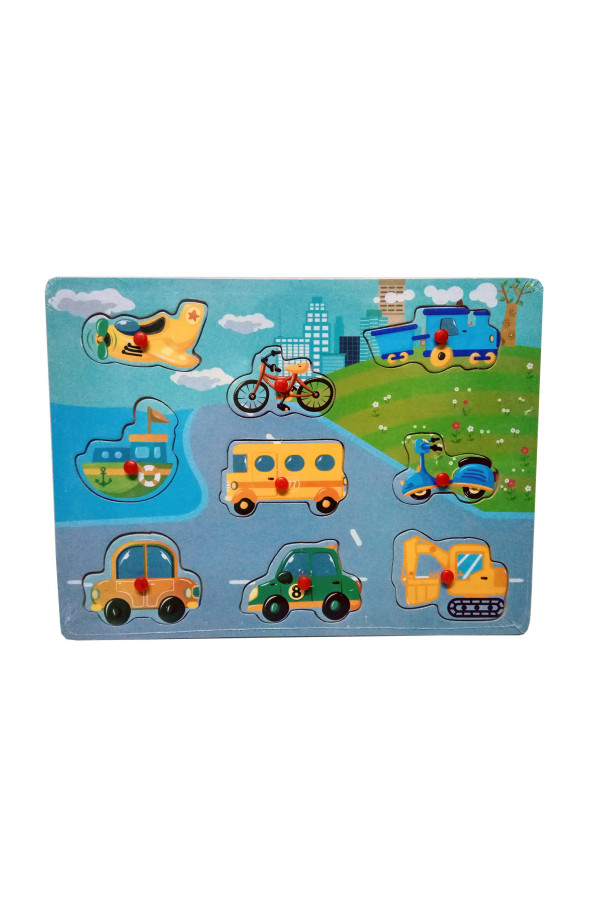 taşıtlar ahşap tutmalı yapboz 9 parça, yb-t-006-ulkm, yap boz puzzle çeşitleri, Quilling Seti